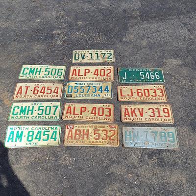 1970s North Carolina License Plates (G-BBL)