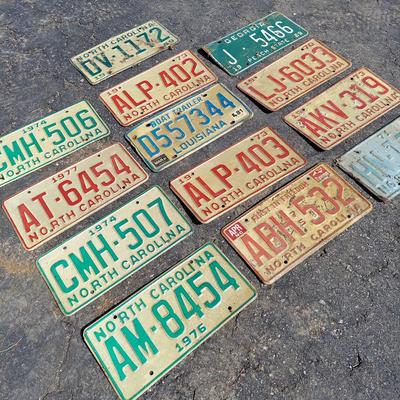 1970s North Carolina License Plates (G-BBL)