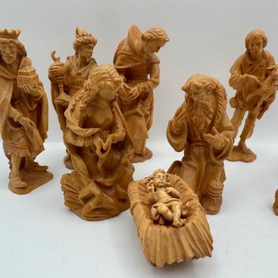 ANRI Italy Hand-carved Wood Nativity Set