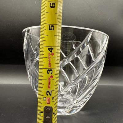 Dansk Heavy Cut Crystal Lidded Jar