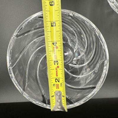 Dansk Heavy Cut Crystal Lidded Jar