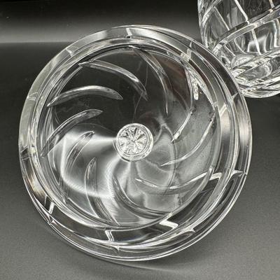 Dansk Heavy Cut Crystal Lidded Jar