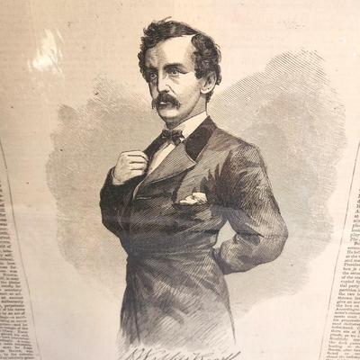 Lot #237 Complete Harper's Weekly 29 April 1865 Lincoln Assassintion Issue - John Wilkes Booth on cover