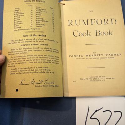 Vintage Rumford Cook Book