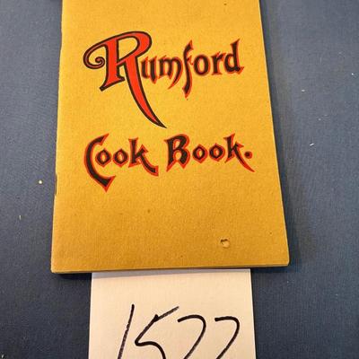Vintage Rumford Cook Book