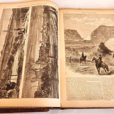Lot #246 Set of 2 books - Harper's Pictorial History of the Civil War - Vols. 1 and 2 1866-1868