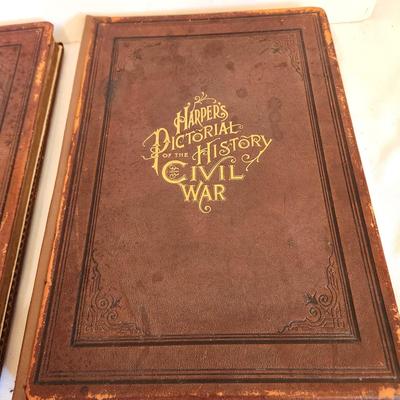 Lot #246 Set of 2 books - Harper's Pictorial History of the Civil War - Vols. 1 and 2 1866-1868