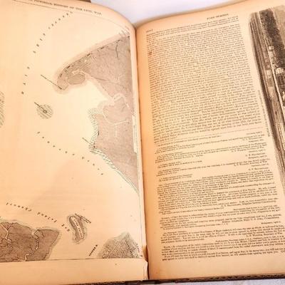 Lot #246 Set of 2 books - Harper's Pictorial History of the Civil War - Vols. 1 and 2 1866-1868