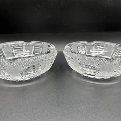 Vintage Crystal Ashtrays