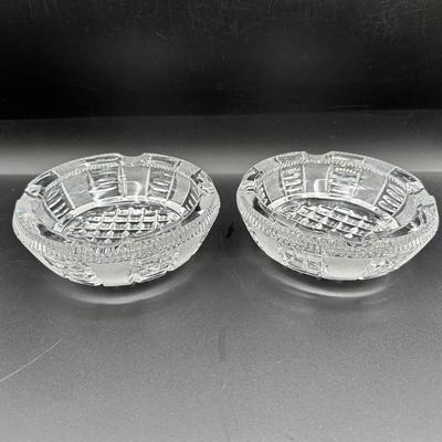 Vintage Crystal Ashtrays