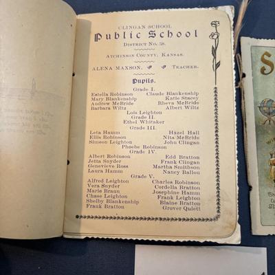Vintage 1904 Atchison Co. Graduation Announcements