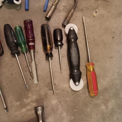 METAL TOOL BOX, SOLDERING, WIRE AND TOOLS