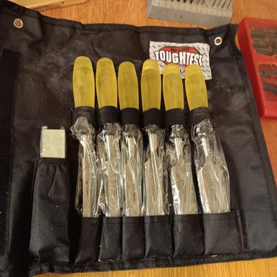 TANDY PUNCH SET, CHISELS, PRECISION TOOLS & DRILL BITS