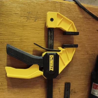 DREMEL WITH ACCESSORIES & CLAMPS