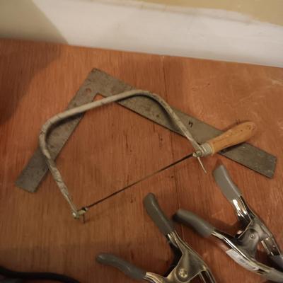 DREMEL WITH ACCESSORIES & CLAMPS