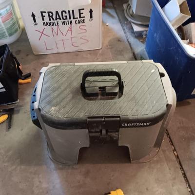 IMPACT DRIVER WITH OTHER HAND TOOLS AND A TOOL BOX WITH 3 TRAYS