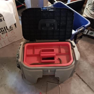 IMPACT DRIVER WITH OTHER HAND TOOLS AND A TOOL BOX WITH 3 TRAYS