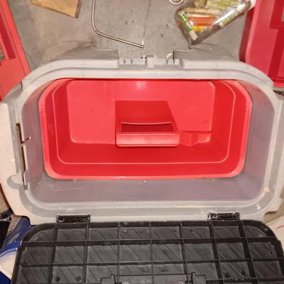 IMPACT DRIVER WITH OTHER HAND TOOLS AND A TOOL BOX WITH 3 TRAYS