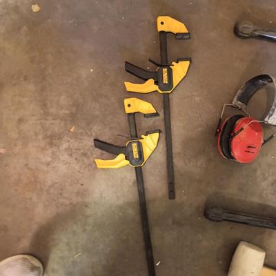 TABLE SAW ROLLER, CLAMPS, CIRCULAR SAW, KNEE PADS AND MORE