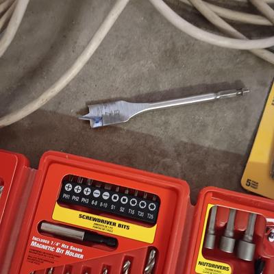 DEWALT DRILL, DRILL BITS, EXTENSION CORD AND MORE