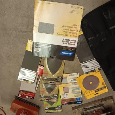 BENCH GRINDER, SANDER, SANDPAPER AND MORE