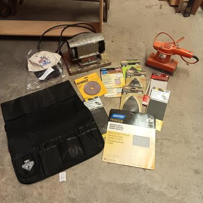 BENCH GRINDER, SANDER, SANDPAPER AND MORE