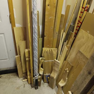 A LARGE PILE OF SCRAP LUMBER