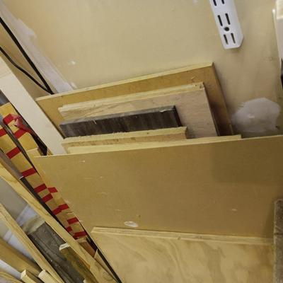 A LARGE PILE OF SCRAP LUMBER