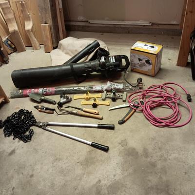 VAC & MULCHER, YARD TOOLS, SPRINKLERS, NON-SUBMERSIBLE PUMP & MORE