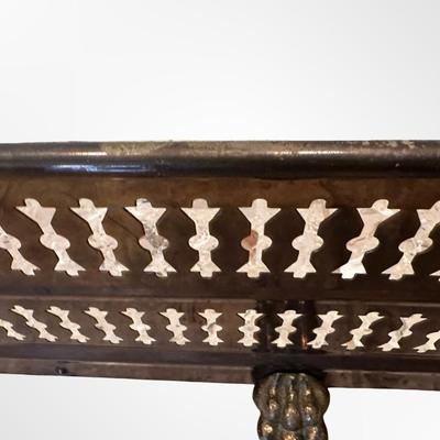 Vintage Brass Fireplace Fender