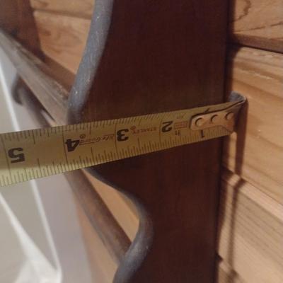 Wood Framed Towel Rack