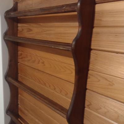 Wood Framed Towel Rack