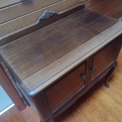 Vintage Queen Ann Style Double Door Sideboard