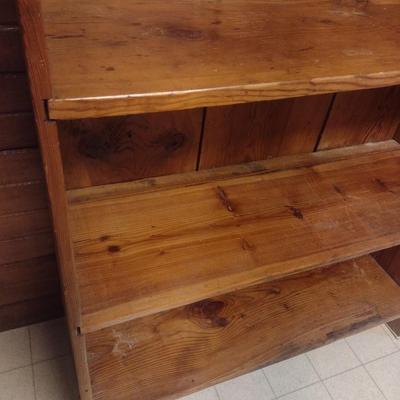 Hand Crafted Country Farmhouse Pine Open Cabinet