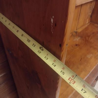 Hand Crafted Country Farmhouse Pine Open Cabinet