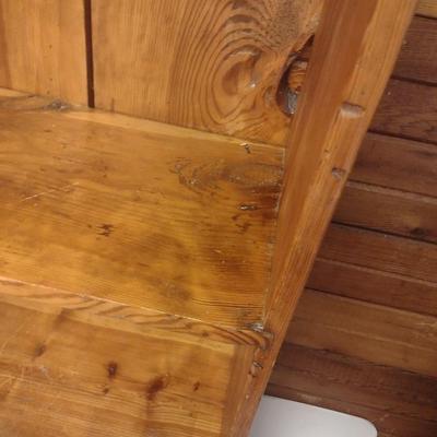 Hand Crafted Country Farmhouse Pine Open Cabinet