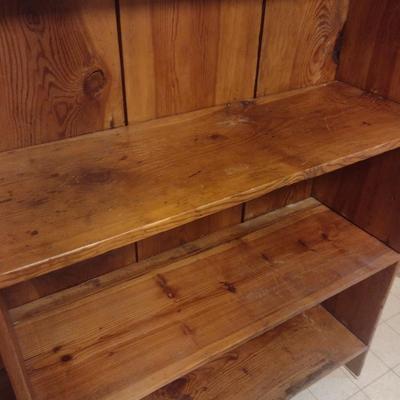 Hand Crafted Country Farmhouse Pine Open Cabinet