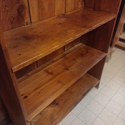 Hand Crafted Country Farmhouse Pine Open Cabinet