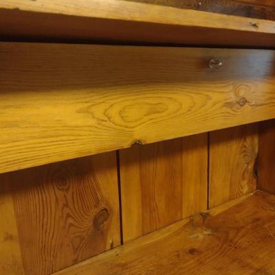Hand Crafted Country Farmhouse Pine Open Cabinet