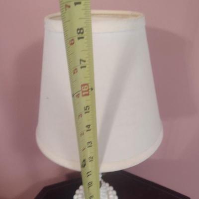 Vintage Milk Glass Hobnail Candlestick Design Table Lamp