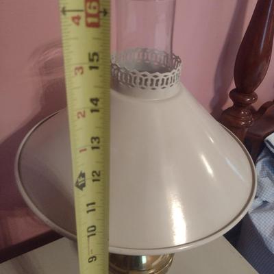 Vintage Brass Smudge Pot Post Table Lamp