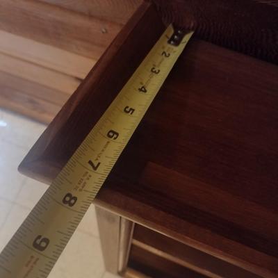 Oak Wood Wall Shelf with Towel Rod