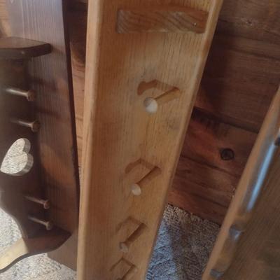Set of Three Solid Wood Wall Shelves