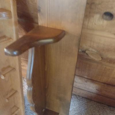 Set of Three Solid Wood Wall Shelves