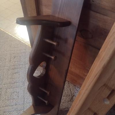 Set of Three Solid Wood Wall Shelves