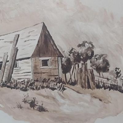 Framed Original Artwork on Canvas by A. Pollack
