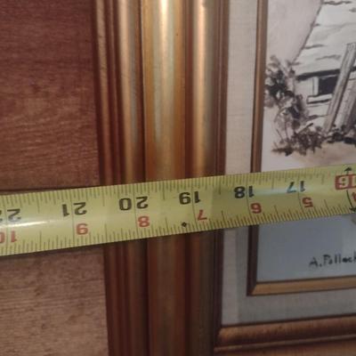 Framed Original Artwork on Canvas by A. Pollack