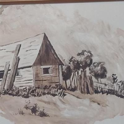 Framed Original Artwork on Canvas by A. Pollack