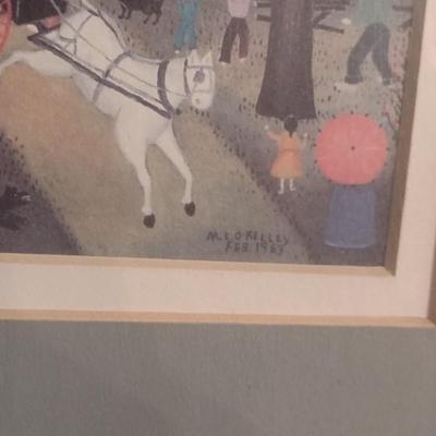 Framed Art Print 'Rainbow on the Horizon' by Mattie Lou. O'Kelley