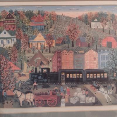 Framed Art Print 'Rainbow on the Horizon' by Mattie Lou. O'Kelley